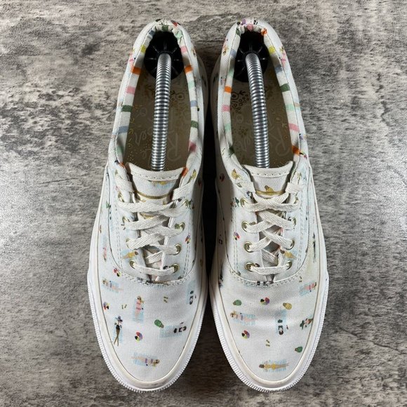 KEDS X Rifle Paper Co Size 7.5 Sun Girls Beach Anchor Low Top Sneakers Shoes - Picture 7 of 9